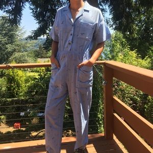 Vintage blue jumpsuit